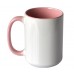 15oz inner / handle Colored Sublimation Mugs  36pcs/case